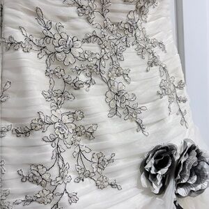 Venus Bridal Elegant White Satin Dress